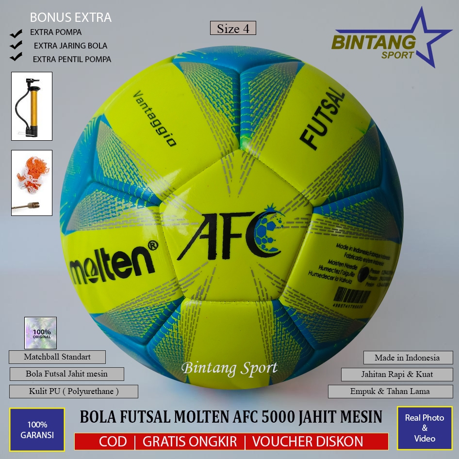 MESIN Molten AFC Vantaggio 5000 โมเดลจักรเย็บผ้าลูกฟุตซอล