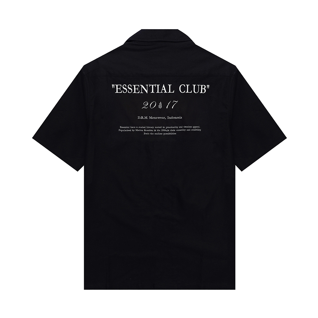 KEMEJA DRM Mens Oxford Essential Premium Cotton Shirt / Short Sleeve Oxford Shirt / Oxford Essential