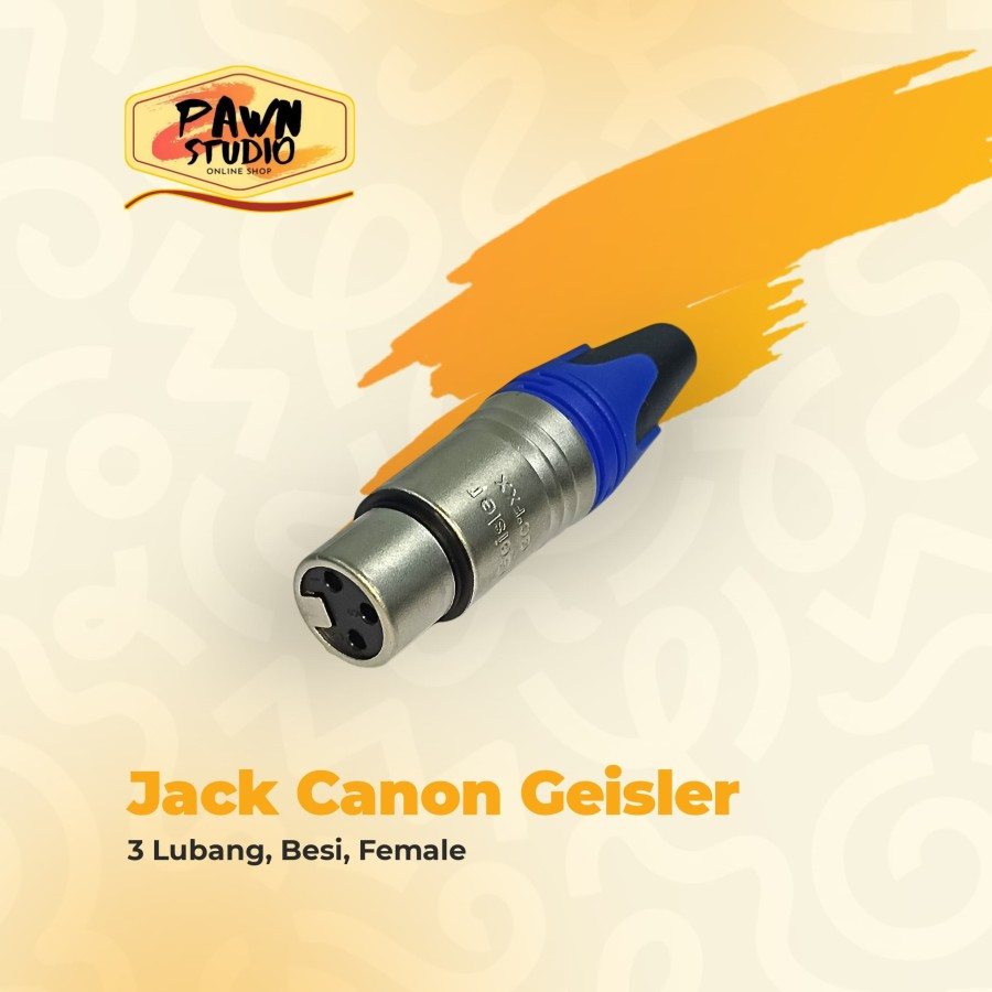 CANON XLR ตัวเมีย JACK 3 PIN 3P GEISLER ดั้งเดิม - ตัวเมีย