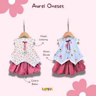 AUREL - Oneset Celana Ballon Rayon Premium Anak Perempuan Balita Baby Newborn 0-10 tahun Premium Cantik - Lopika