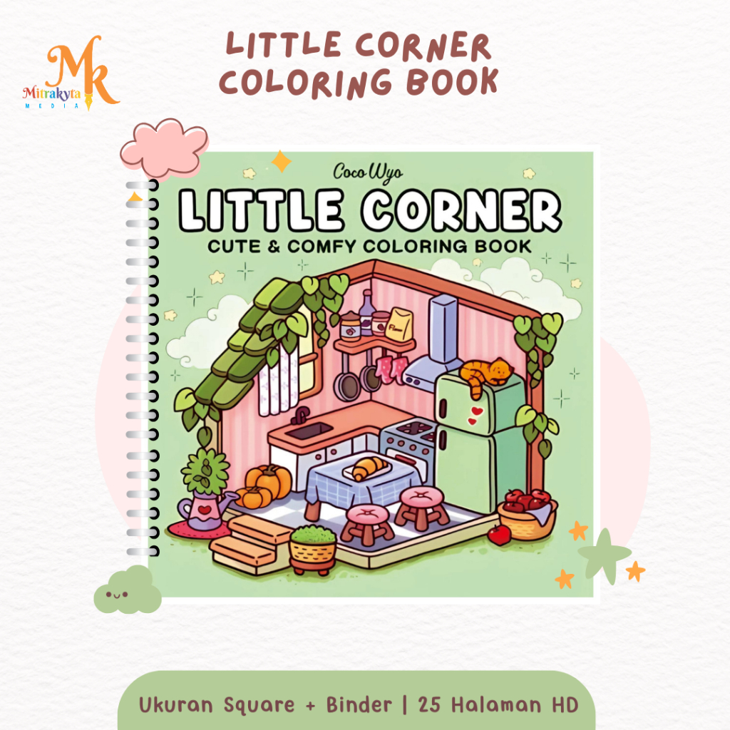 Coco Wyo Girl Moment สมุดระบายสีมุมน้อยภาพวาดสําหรับวัยรุ่นและเด็กสุนทรียศาสตร์ สมุดระบายสีผ่อนคลาย 