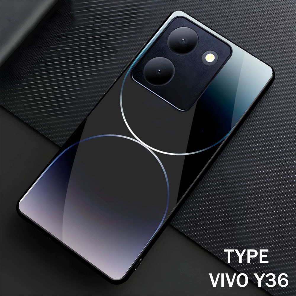 (M73) SOFTCASE GLASS GLASS GLASS GLASS VIVO Y36 4G/5G CASING HP SHINY PROTECTOR สําหรับ ALL TYPES OF