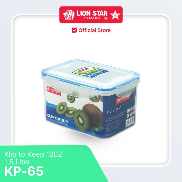 LION STAR LUNCH BOX CONTAINER 1.5 L KP-65 CLIP TO KEEP 1202 1500ML