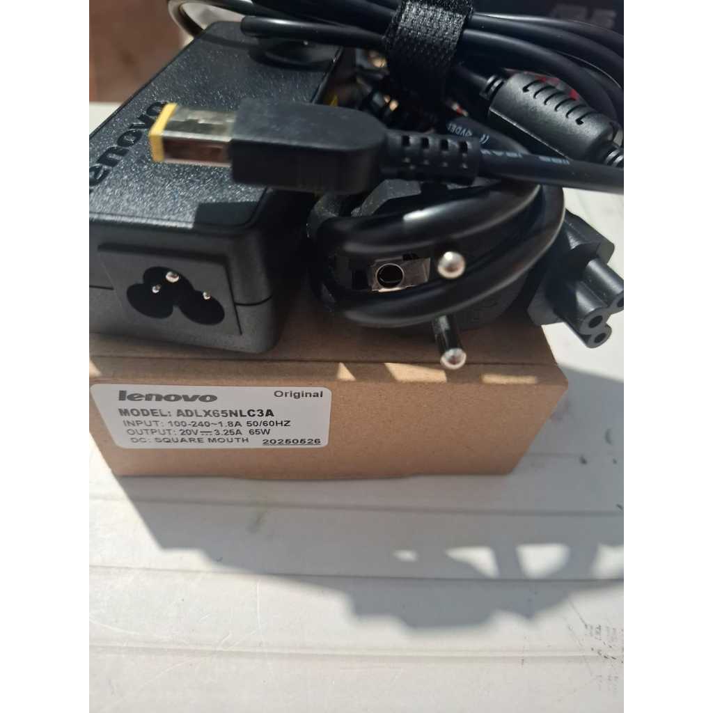 Lenovo GRADE A 20volt 3.25amper อะแดปเตอร์ USB, 65watt รุ่นสแควร์, Len Thinkpad T480 T480s T490 T490