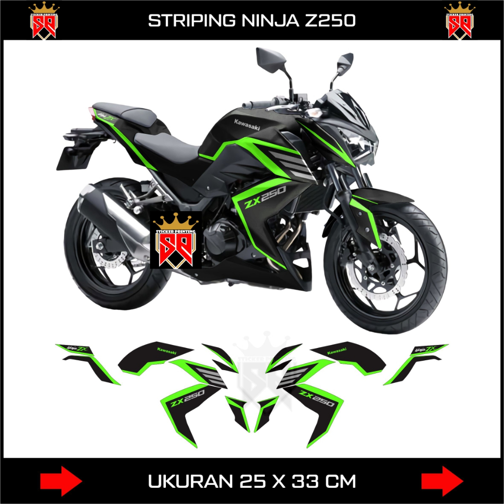 สติ๊กเกอร์ NINJA Z250 STRIPING / KAWASAKI NINJA Z250 SL