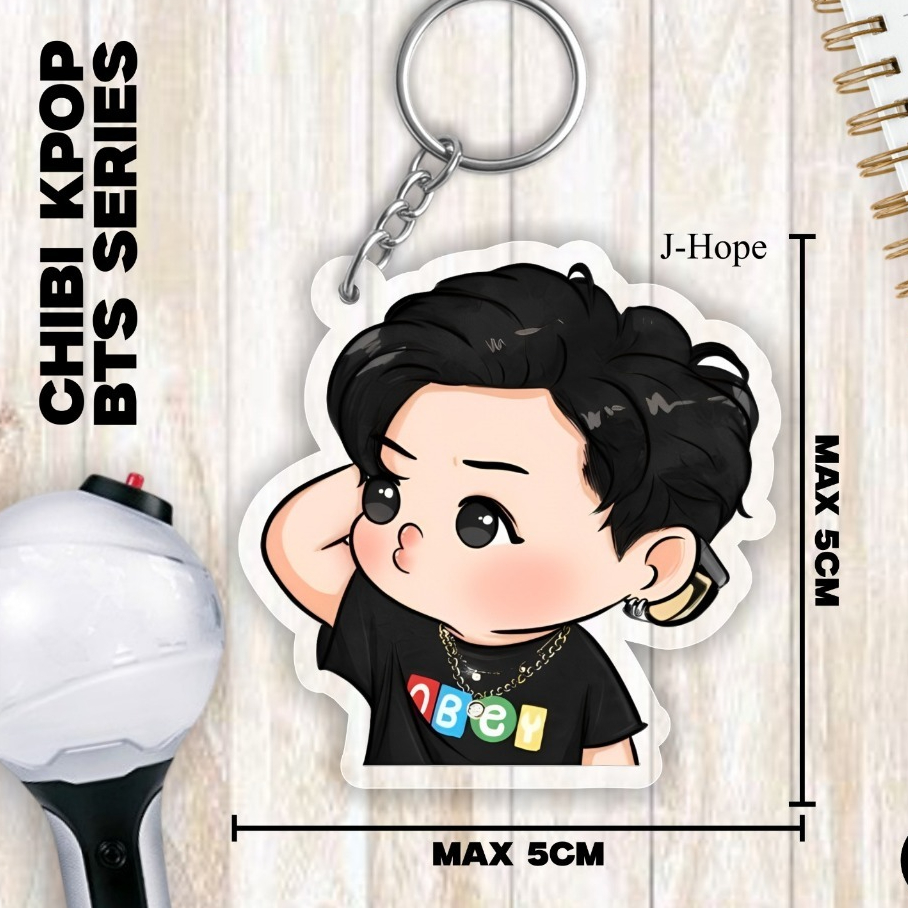GANTUNGAN (J - HOPE) พวงกุญแจอะคริลิก - พวงกุญแจ KPOP BTS 1 ด้านข้างพิมพ์ - พวงกุญแจ