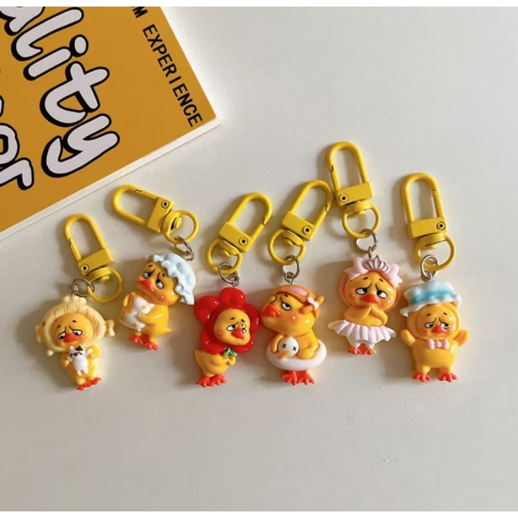 GANTUNGAN DUCK UPSET KEYCHAIN DUCK UPSET KEYCHAIN พวงกุญแจเป็ดน่ารัก