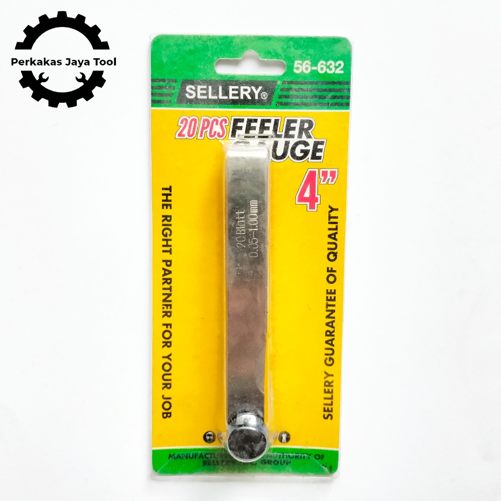 Sellery Feeler Gauge 20 Blade Fuller Gauge Feeler 0.05 - 1 mm