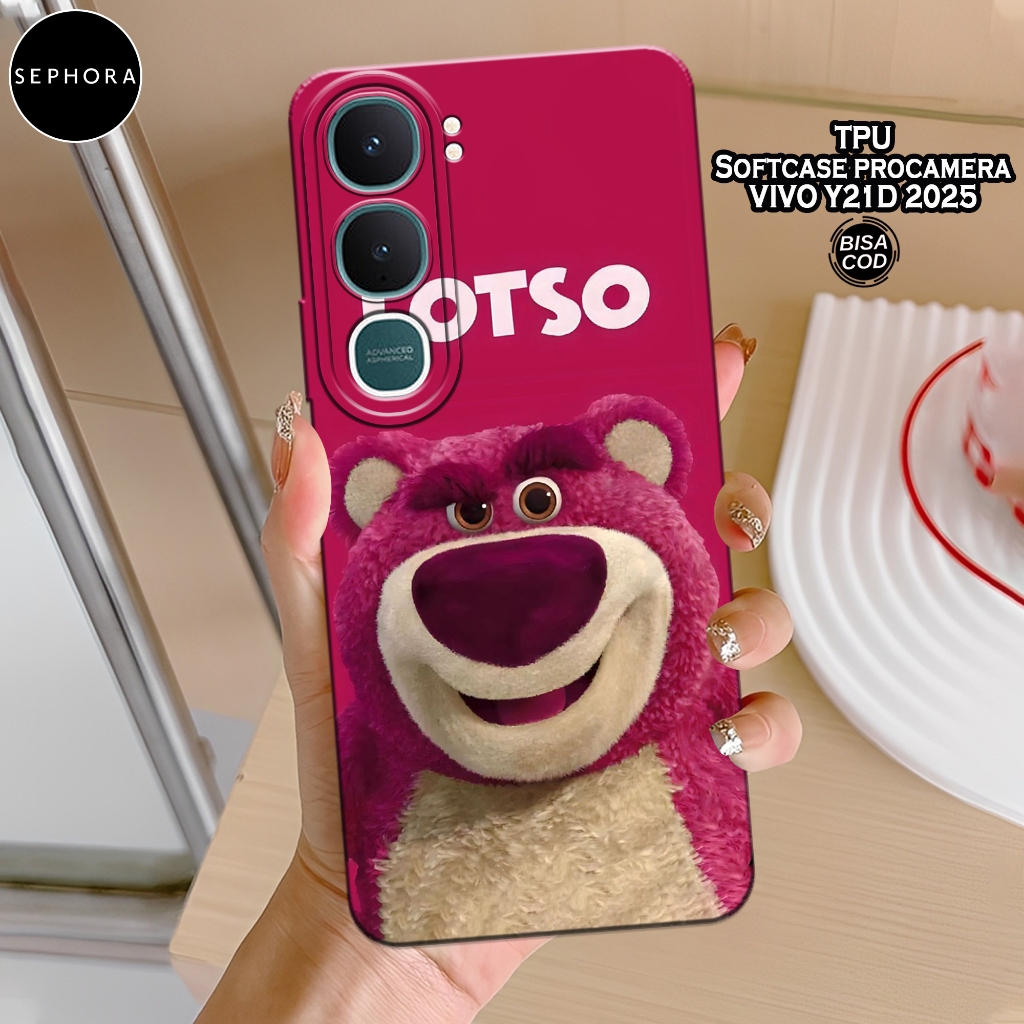 เคส HP ใหม่ล่าสุด VIVO Y21d 2025 - เคสแฟชั่นLotso - เคส VIVO Y21d 2025 Softcase - เคสกล้อง Pro - เคส
