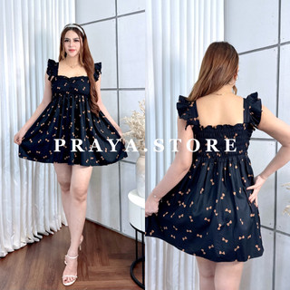 Dress mini elena bahan rayon premium motif bunga