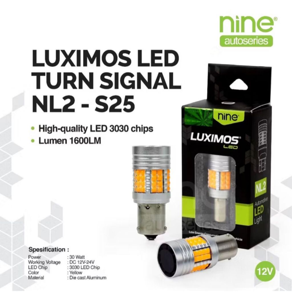 MATA LUXIMOS Dajjal S25 30W ไฟเลี้ยวรถยนต์ PNP Canbus Super Bright พัดลม 48 LED Eyes - NL2