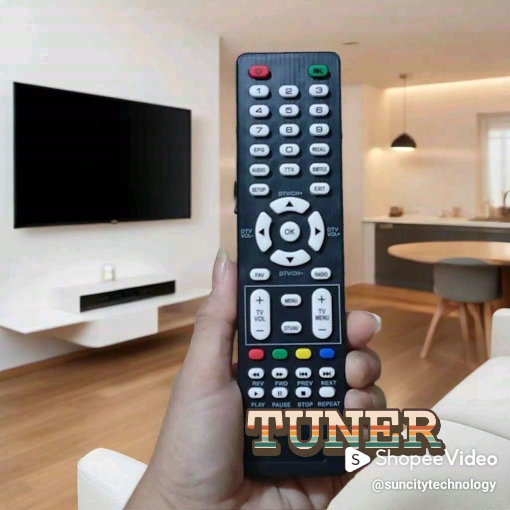 MESIN WCOM Digital TV TUNER Remote / TV Machine TUNER Remote 8891