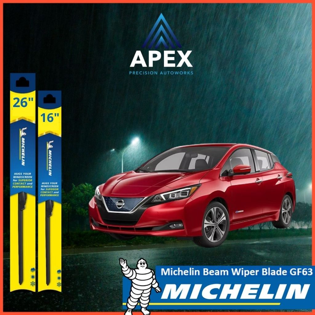MICHELIN FRAMELESS WIPER GF63 NISSAN LEAF (ZE1)