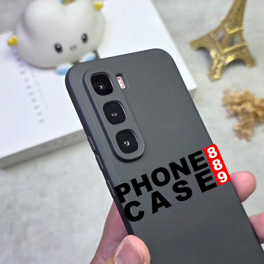 INFINIX HOT 60 PRO INFINIX HOT 60 PRO PLUS กรณี MACAROON สีดํา SQ กรณีสีดํา INFINIX HOT 60 PRO INFIN