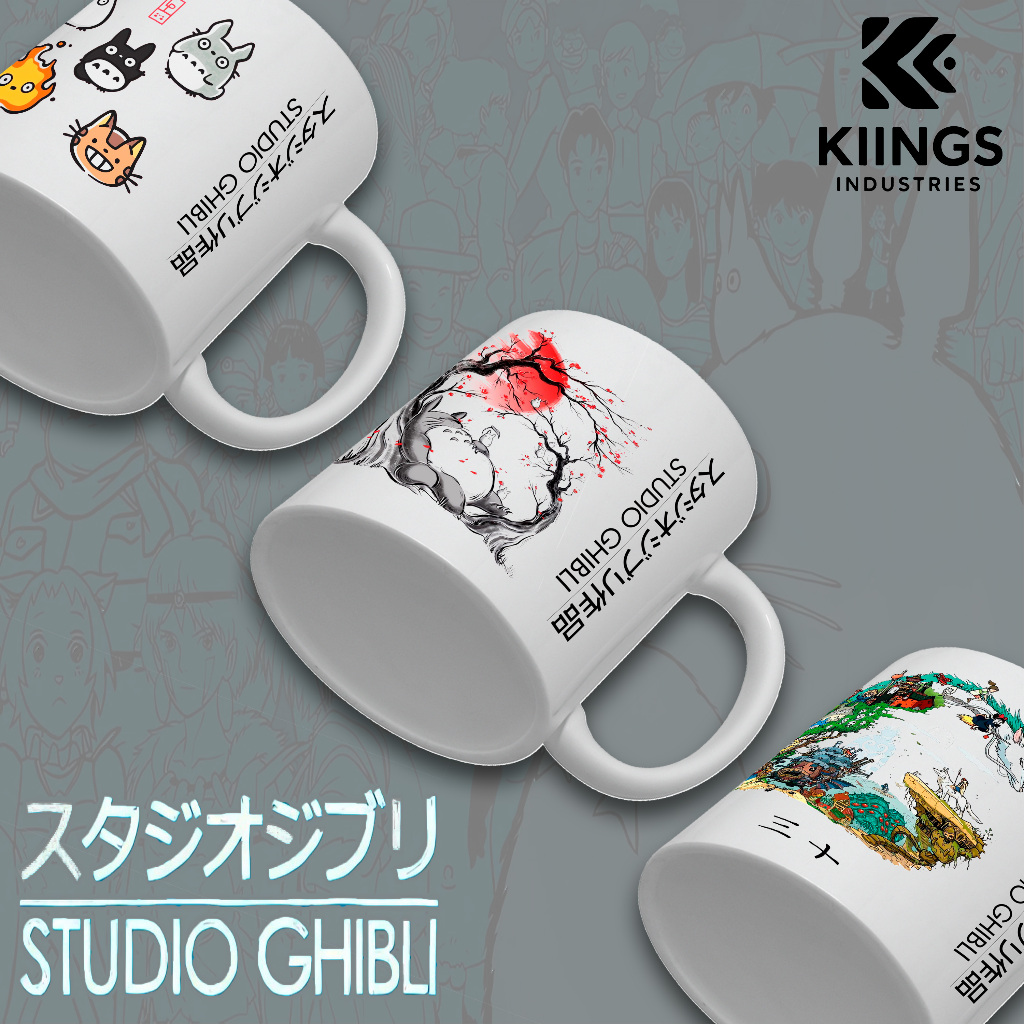 Anime Studio Ghibli Style Coffee Tea Ceramic Mug - พรีเมี่ยม 400ml ดีไซน์พิเศษ