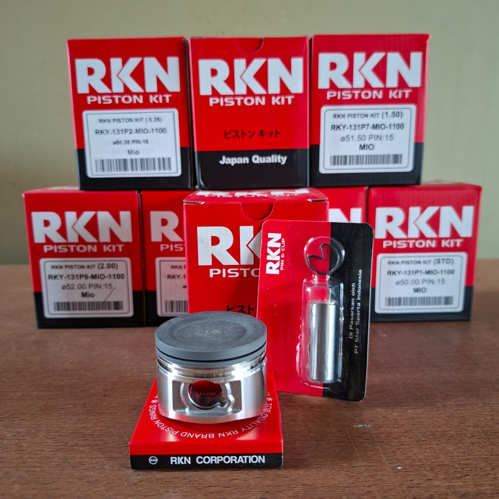 ชุดลูกสูบแพคเกจ Mio Sporty Soul 5LW Fino Carbu OS STD 025 0.0 075 100 125 150 175 2.00 RKN