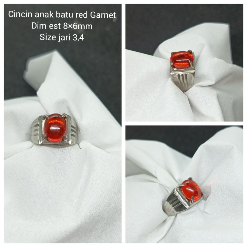 แหวนคริสตัล RED GARNET