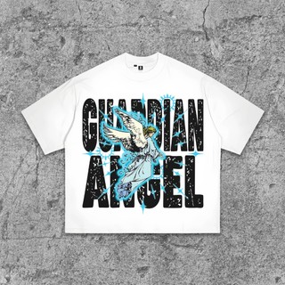 AccentAmbios Kaos Cotton Oversized Savage Guardian Angel - Katun Combed 30s V2