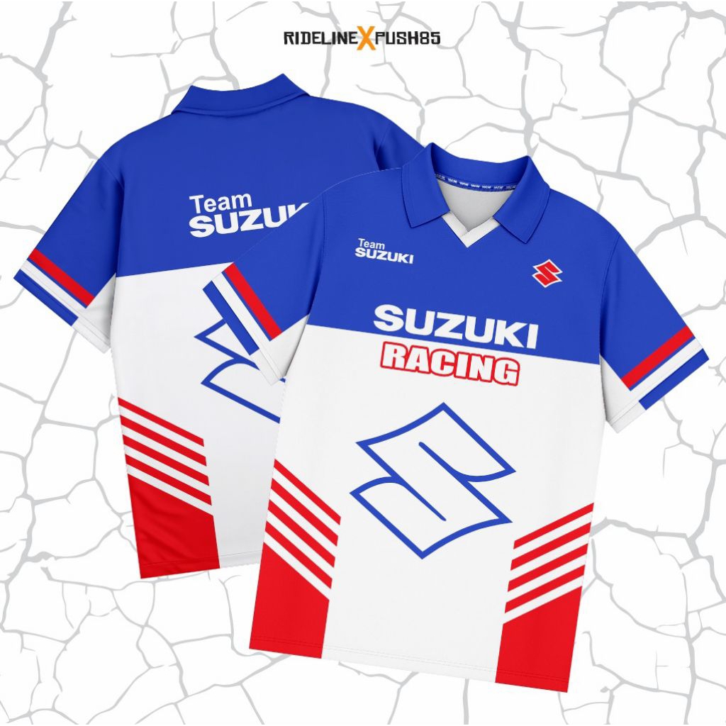 RIDELINE PREMIUM JERSEY MOTOR TEAM SUZUKI RACING VINTAGE RETRO