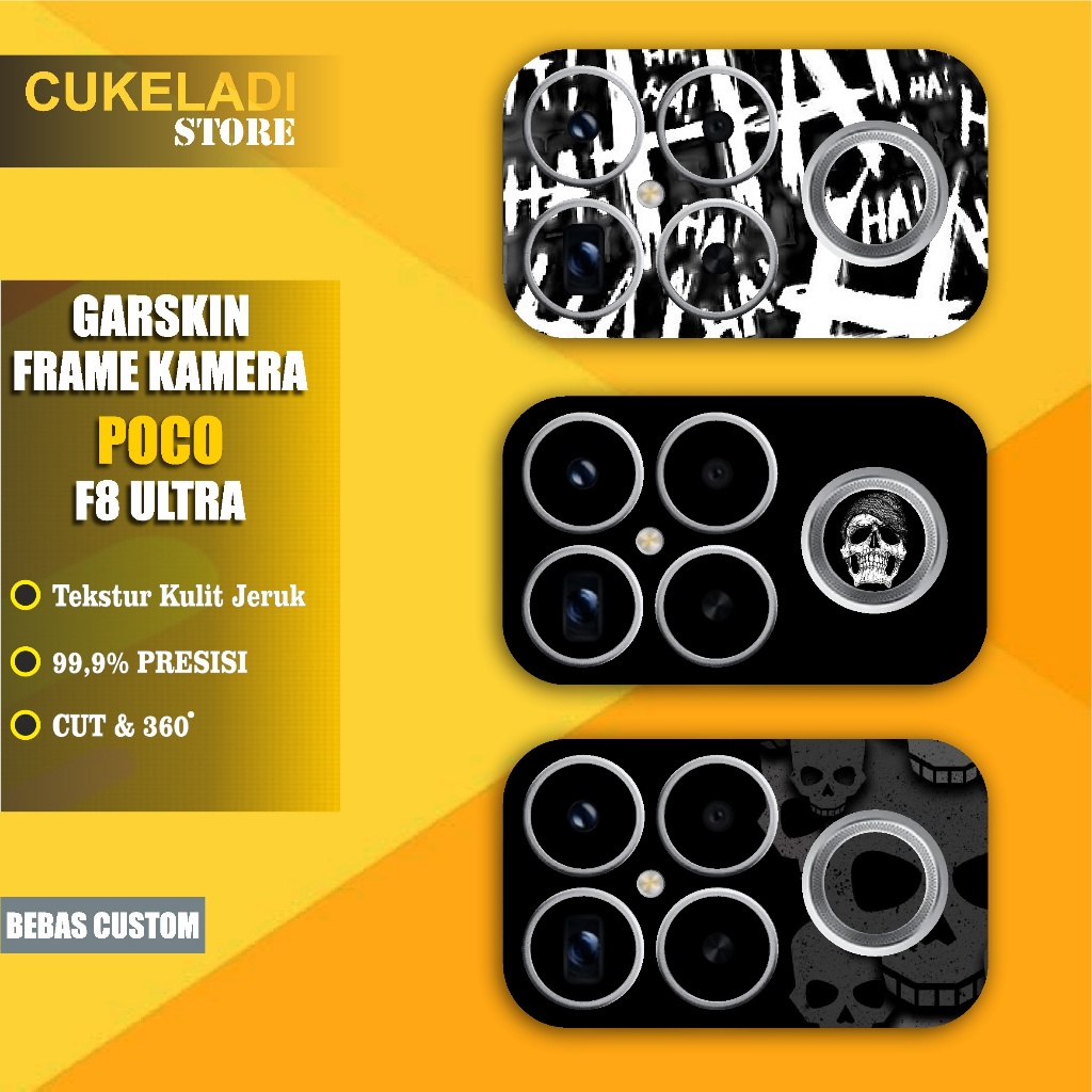 (3 ชิ้น) SKIN PROTECTOR - FRAME CAMERA POCO F8 ULTRA / F8 PRO / F8 (Garskin - Skin Case