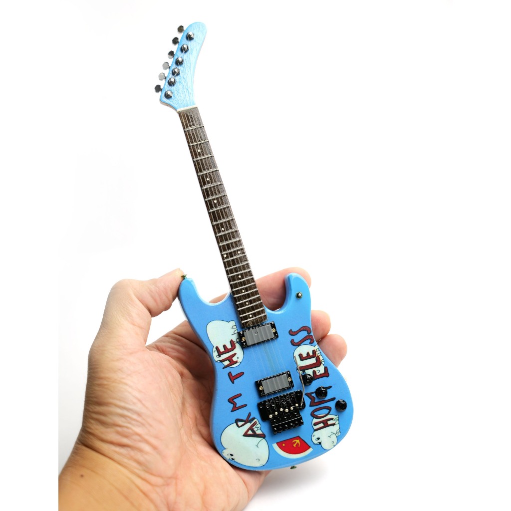 Tom Morello Arm the Homeless Mini Guitar กีตาร์ขนาดเล็ก 1:6 Decor Music Cake Topper