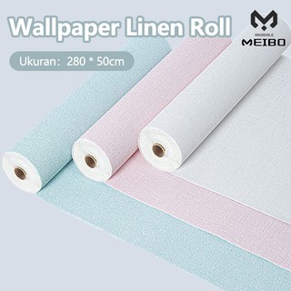 Wallpaper Dinding Roll / Wallpaper Linen Roll / Wallpaper Lumpur Diatom / Wallpaper Linen Premium 50cm X 280cm /  Cocok Untuk Dekorasi Kamar Dan Ruang Tamu