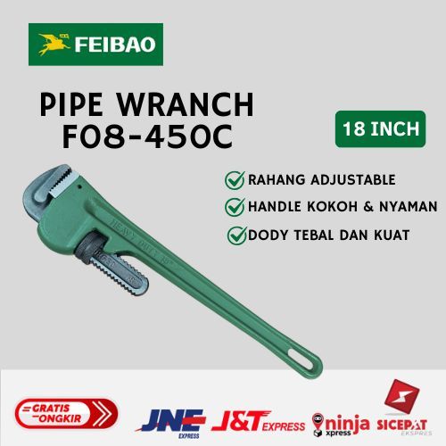 FEIBAO PIPE WRANCH - PIPE WRENCH (BEBERAPA SIZE)