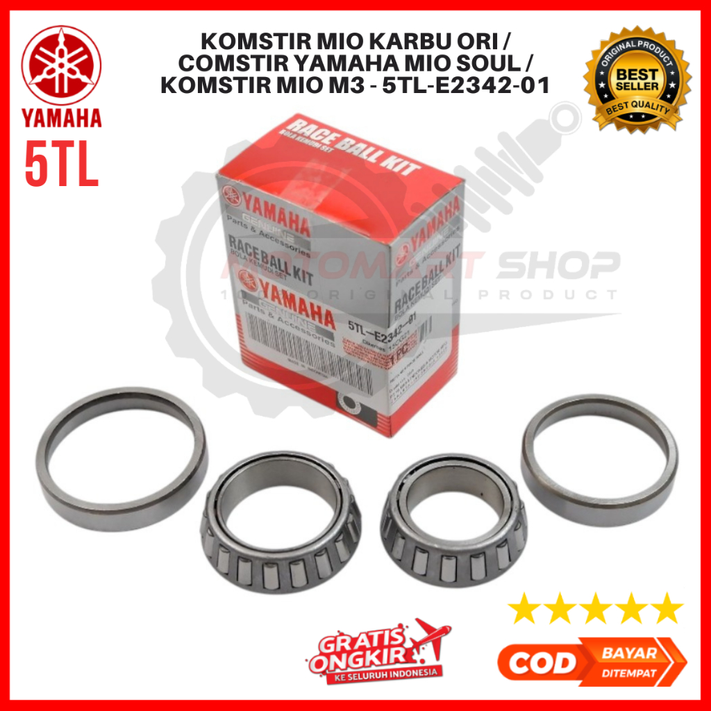 คอพวงมาลัยคาร์บูเรเตอร์ Mio ดั้งเดิม / Yamaha Mio Soul คอพวงมาลัย / Mio M3 คอพวงมาลัย - 5TL-E2342-01