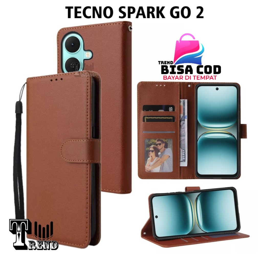 ซองหนัง FLIP TECNO SPARK GO 2 - เคสหนังสําหรับ TECNO SPARK GO 2