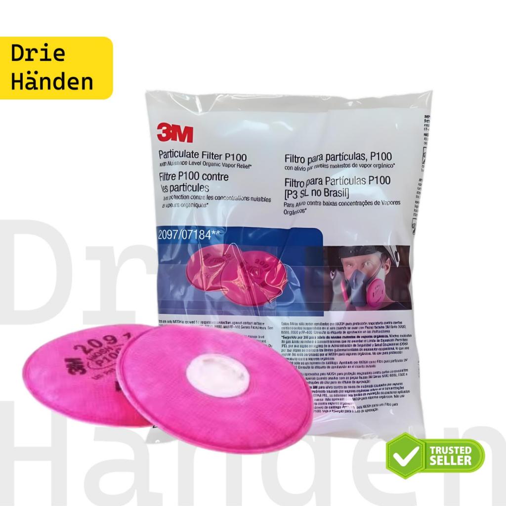 3M กรองอนุภาคเครื่องช่วยหายใจ P100 2091