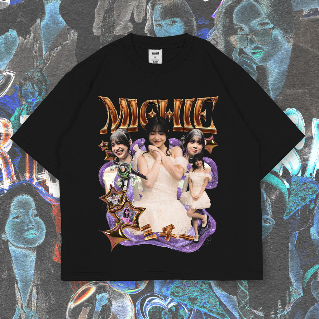 MICHELE JKT48 Heritage Member Series เสื้อยืด Boxy ขนาดใหญ่