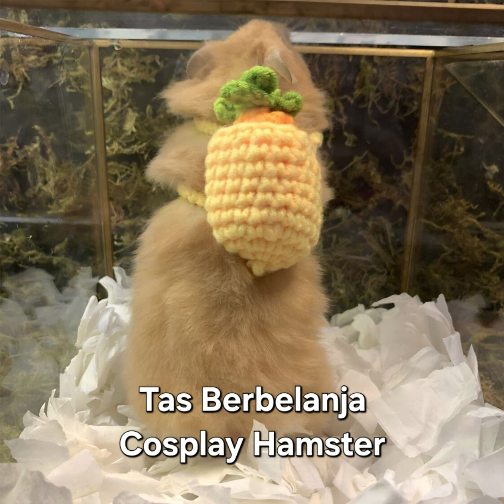 Hamster Coplay Accessories ชุดถุงช้อปปิ้งถัก 5 ชิ้น