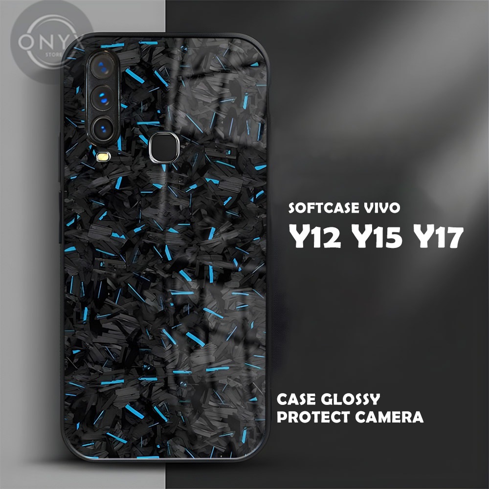 SOFTCASE VIVO Y12 Y15 Y17 Softcase Glossy Shiny | ฟิล์มกันรอยกล้อง VIVO | คาร์บอนคาร์บอน | ความงาม W
