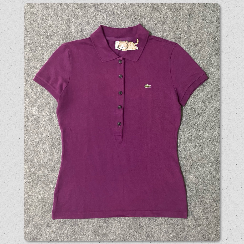 เสื้อโปโล L4c0573 vintage aesthetic korean style golf padel tennis badminton