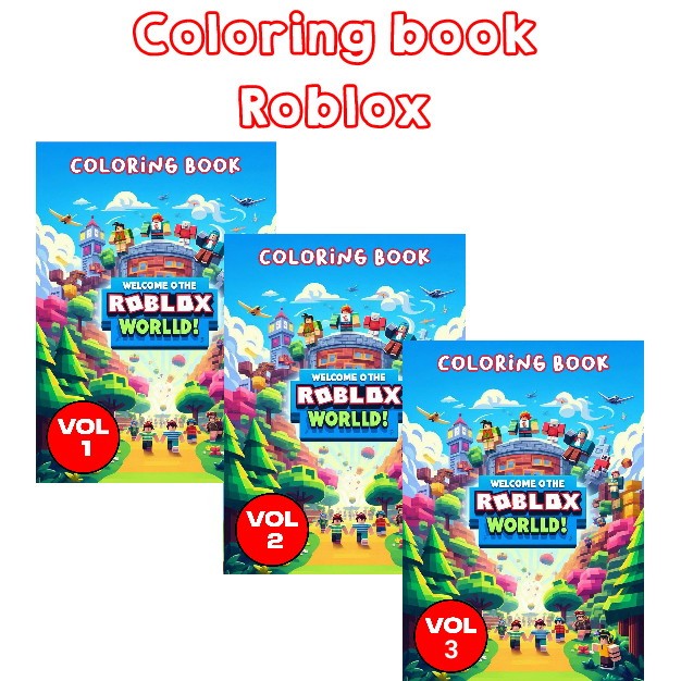 Roblox สมุดระบายสี/Roblox 12 halam a5