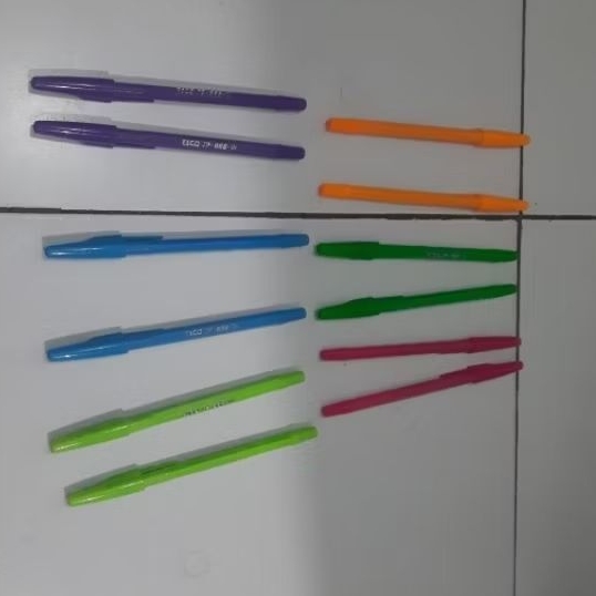 COLORFUL BALLPOINTS 1 PACK CONTAINS 12 ชิ้น BLACK INK JP-888-W 1 แพ็ค 12 ชิ้น