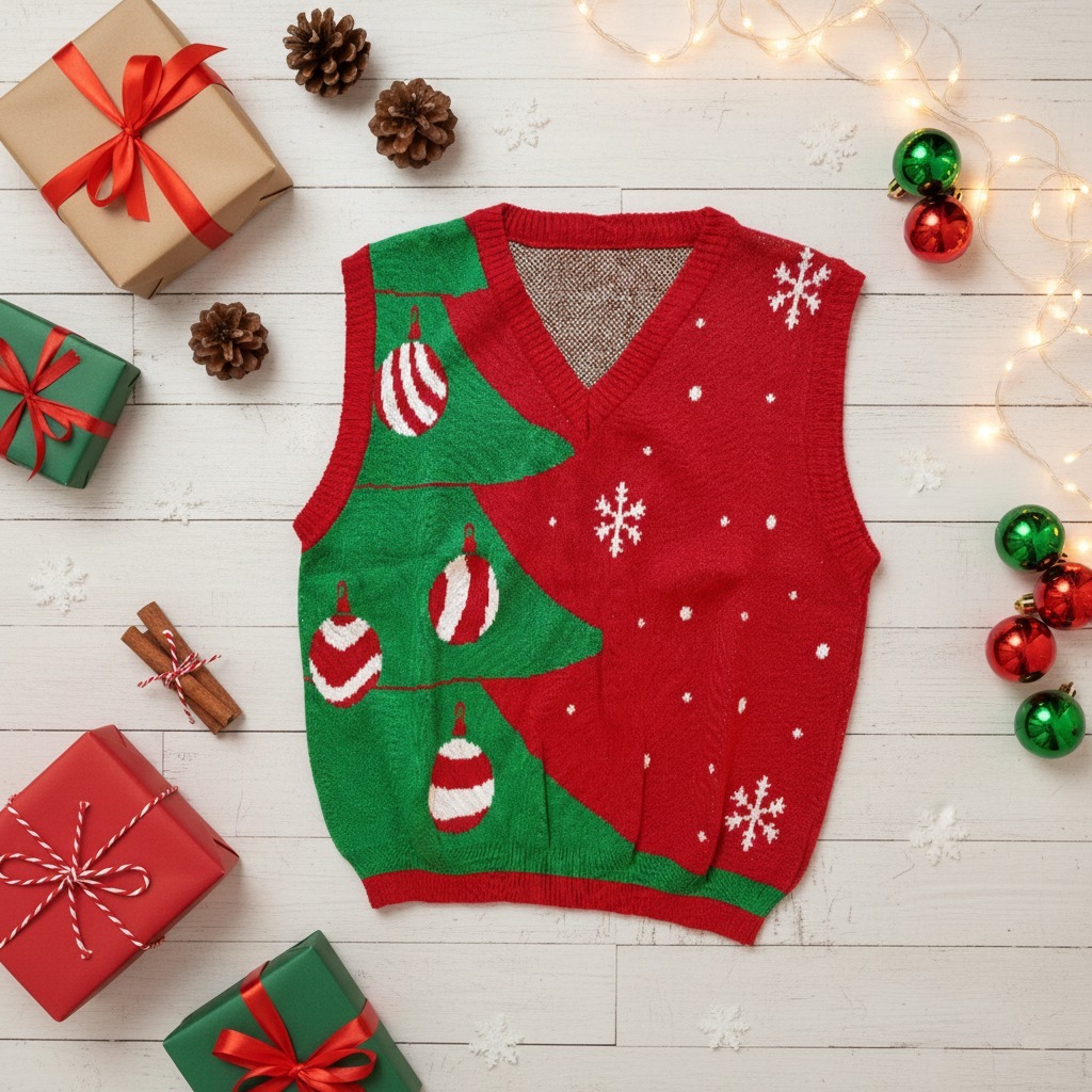 เสื้อผ้าคริสต์มาส เสื้อกั๊กคริสต์มาส