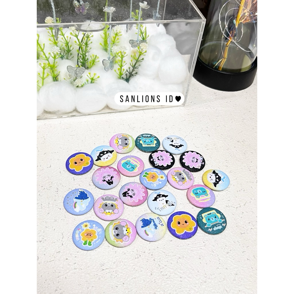 Sanlions limited gmmtv glitter pin / polcasan jaidee Perpoon domia cherry