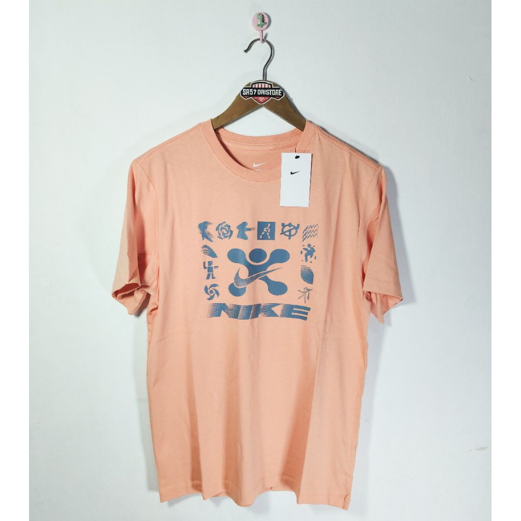 เสื้อยืด Nk Gym Life Fitness Apricot Agate