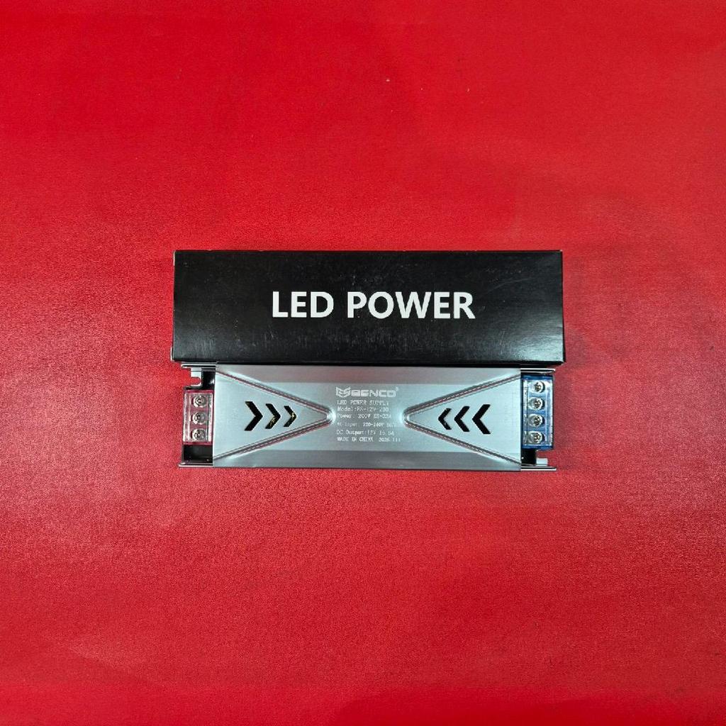 อะแดปเตอร์จ่ายไฟหม้อแปลงไฟฟ้า Slim Net 16.6A 12V DC 200W สวิตช์คุณภาพดี ESNCO