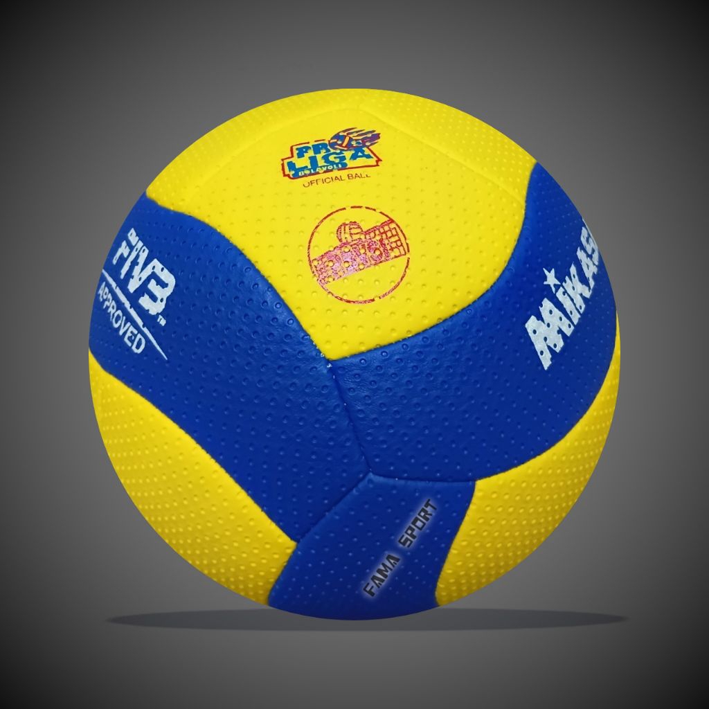 Mikasa V300W Volleyball Premium เย็บจุดฟรีปั๊ม