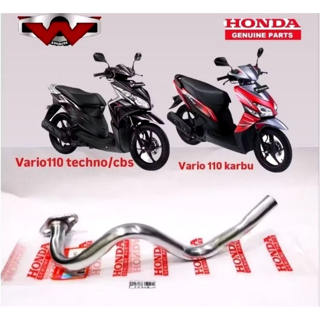 คอท่อไอเสีย/ท่อเดิมสําหรับคาร์บูเรเตอร์ Vario 110 และ Vario 110 techno/cbs pnp เพียงติดตั้ง