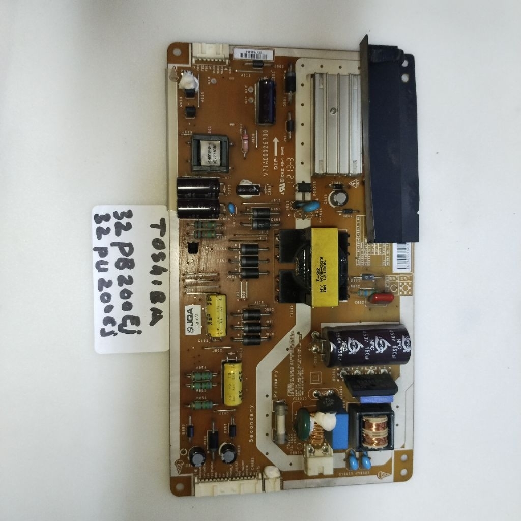แหล่งจ่ายไฟทีวี Toshiba 32PB200EJ 32PU200EJ ดั้งเดิม