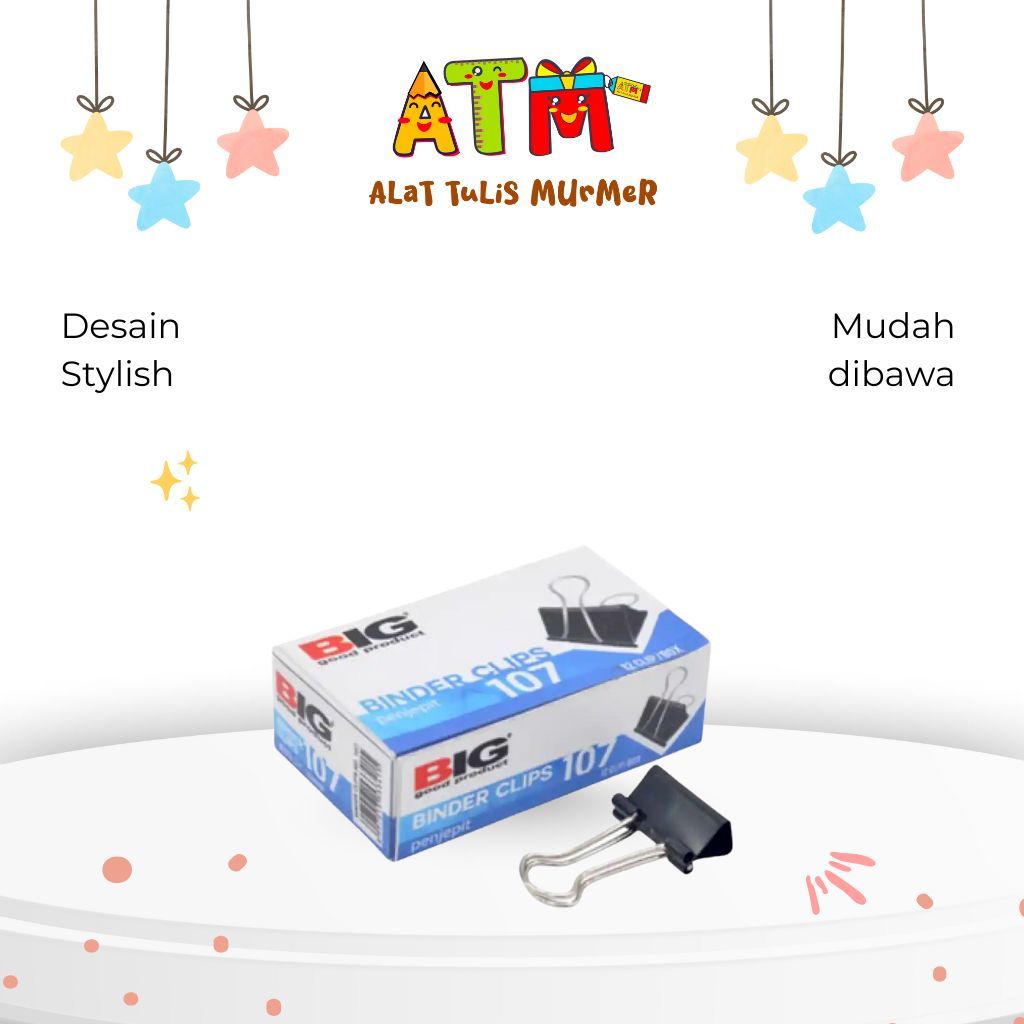 BINDER CLIP/PAPER CLIP/BIG BINDER CLIP 107