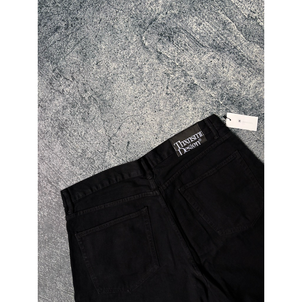 กางเกงยีนส์ Thanksinsomnia Ginna Og Basic Black Unisex