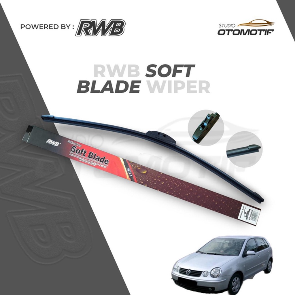 RWB S52 WIPER VW POLO GEN4 2002-2005 21-19 SOFT FRAMELESS WINDSHIELD CAR