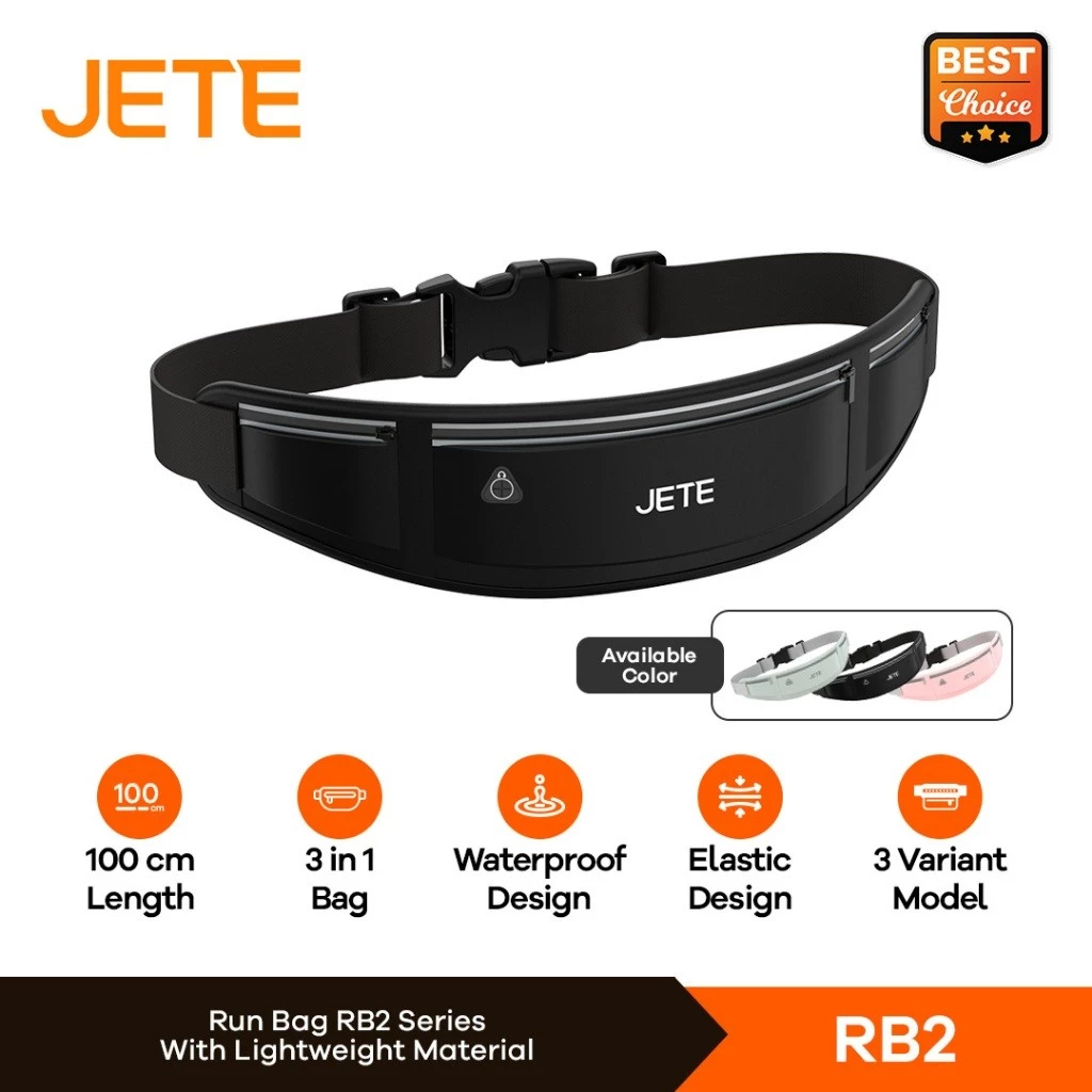 JETE Running Bag Running Belt RB2 - กระเป๋าใส่เข็มขัดวิ่งกันน้ํา