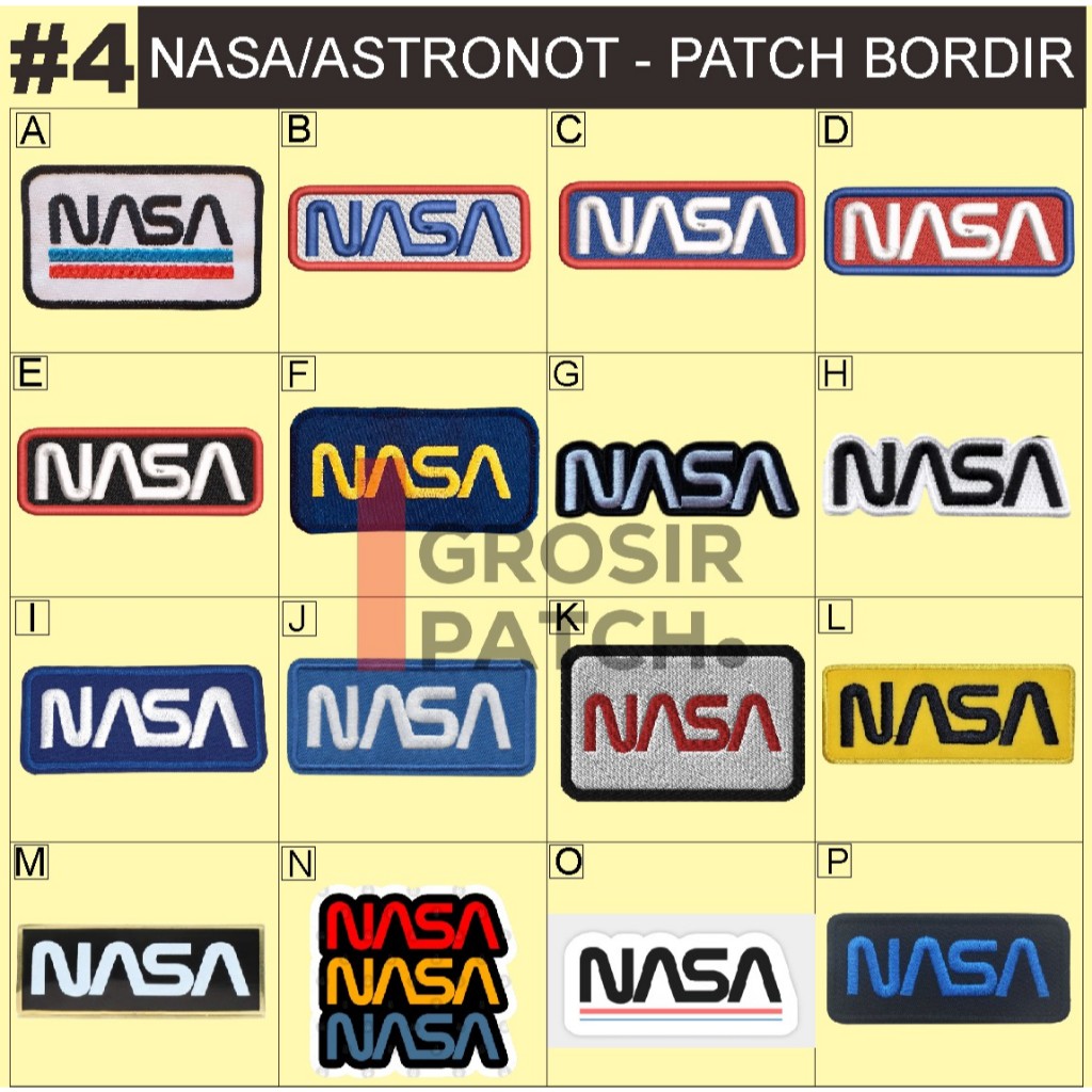 WHOLESALE NASA PATCH ปักโลโก้/Eblem/Bet นักบินอวกาศ Space-Air Force Apollo 7-8 ซม. | VOL-4