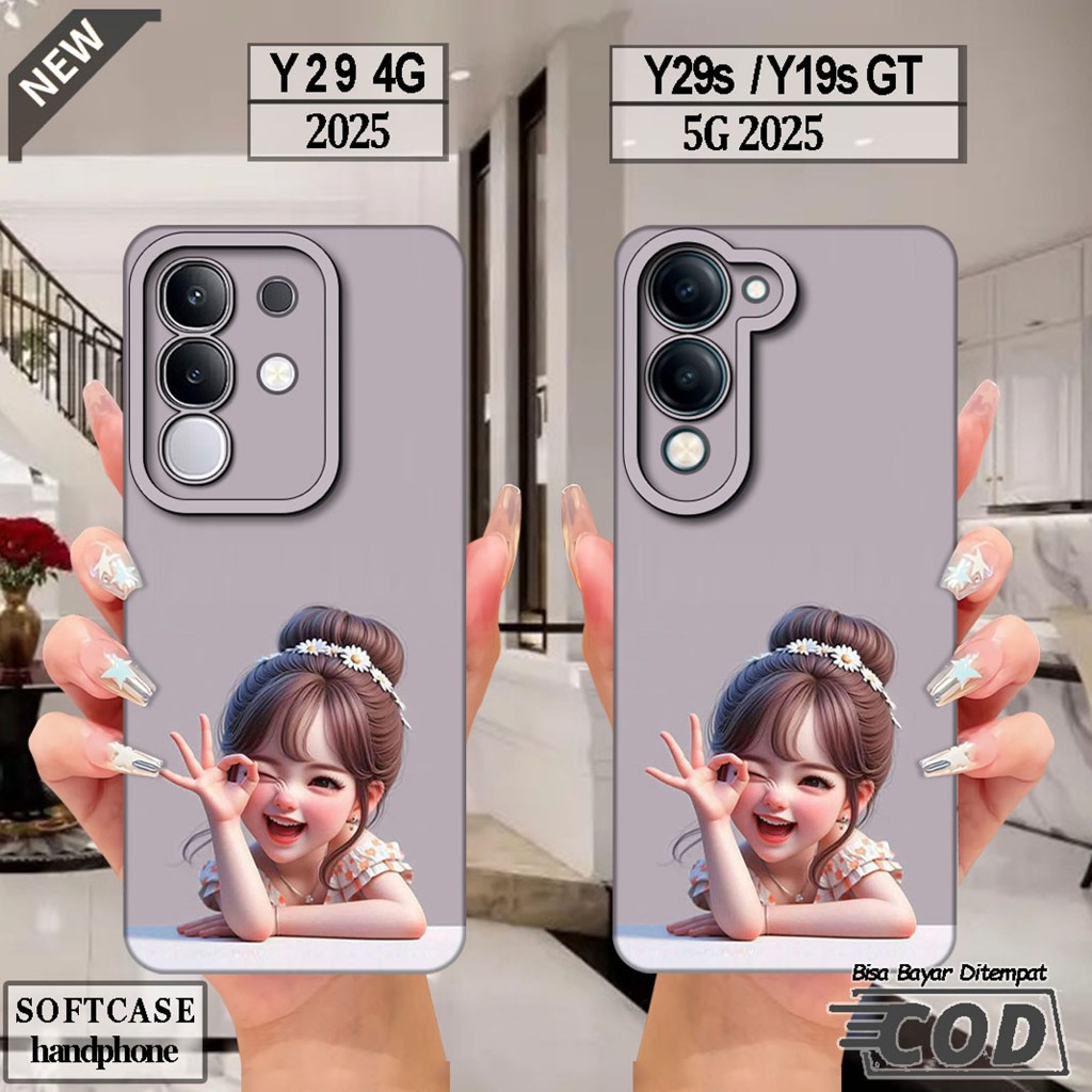 VIVO Y29 4G Silicone - เคส VIVO Y29S - เคส VIVO Y19S GT _เคส softcase สีดําใสยืดหยุ่นสุดเท่