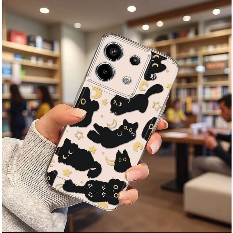 เคส TPU โปร่งใสน่ารัก FLUPPY CAT MOTIF SUITABLE สําหรับ XIAOMI/REDMI/POCO/Mi10/Mi10T Mi11 LITE/PRO/M